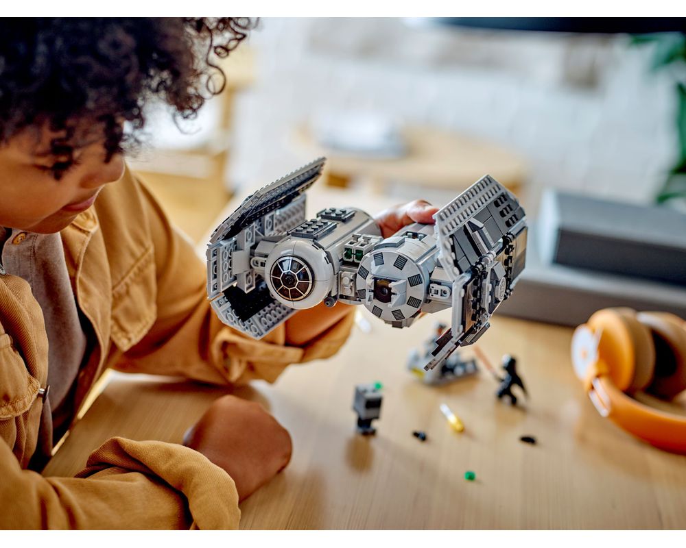 Two clues that suggest LEGO 75347 TIE Bomber is for adults