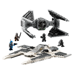Mandaloriański myśliwiec Fang Fighter kontra TIE Interceptor