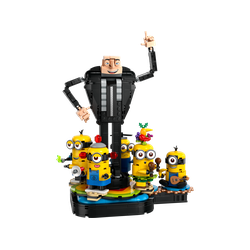 Gru i minionki z klocków