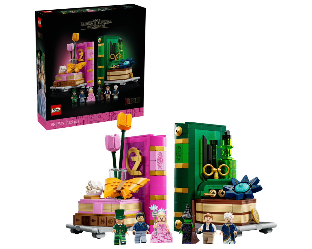 LEGO Set 75691-1 Glinda & Elphaba Bookends (2025 Wicked