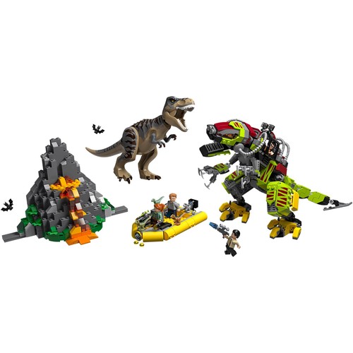 T. rex vs Dino-Mech Battle