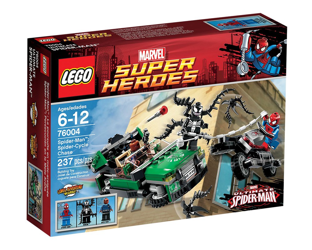 LEGO Set 76004-1 Spider-Man: Spider-Cycle Chase (2013 Super Heroes ...