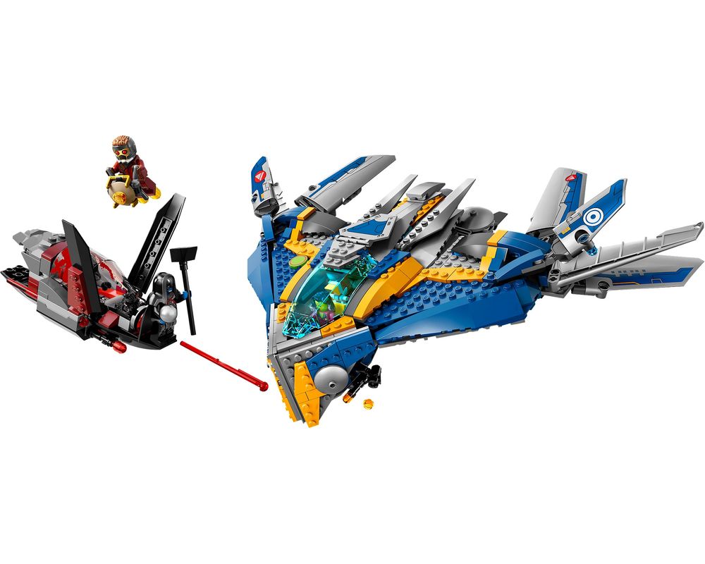 LEGO Set 76021-1 The Milano Spaceship Rescue (2014 Super Heroes Marvel ></noscript>  Guardians of the Galaxy) | Rebrickable – Build with LEGO” style=”width:100%”><figcaption style=