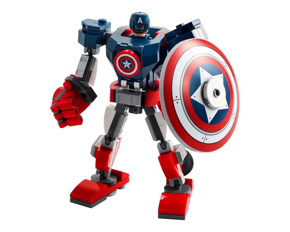 Motel elefant Støv LEGO Set 76168-1 Captain America Mech Armor (2021 Super Heroes Marvel >  Avengers) | Rebrickable - Build with LEGO