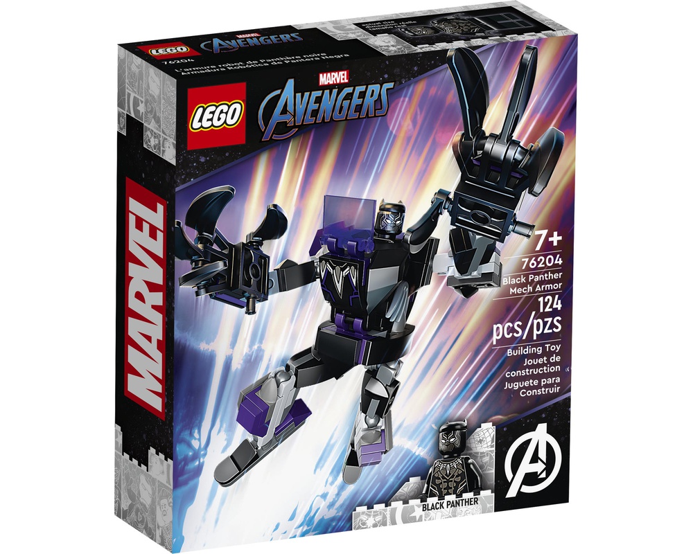 LEGO Set 76204-1 Black Panther Mech Armor (2022 Super Heroes 