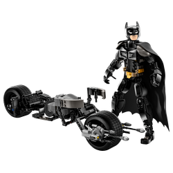 DC Batman Figurka Batmana do zbudowania i batcykl