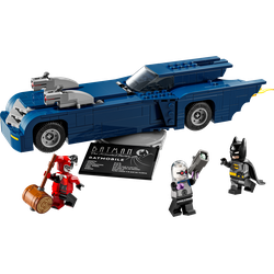DC Batman z batmobilem kontra Harley Quinn i Mr. Freeze