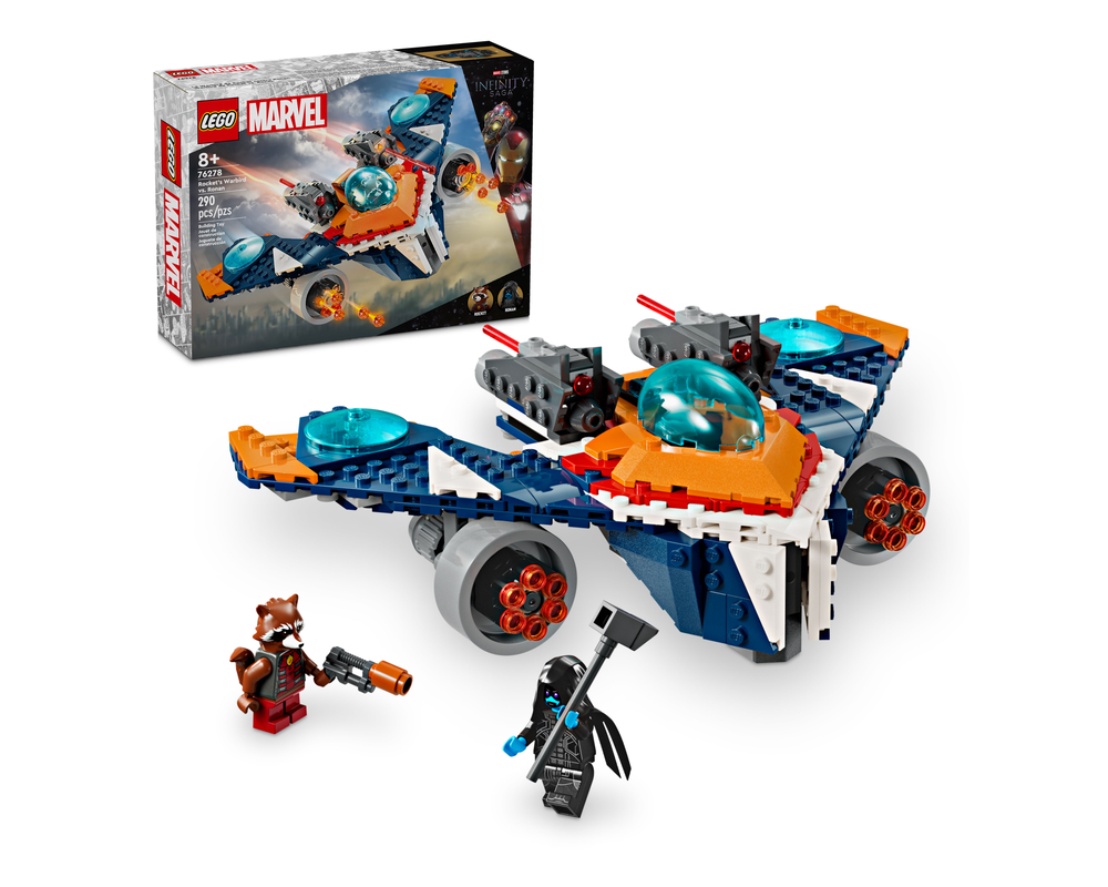 LEGO Set 762781 Rocket's Warbird vs. Ronan (2024 Super Heroes Marvel