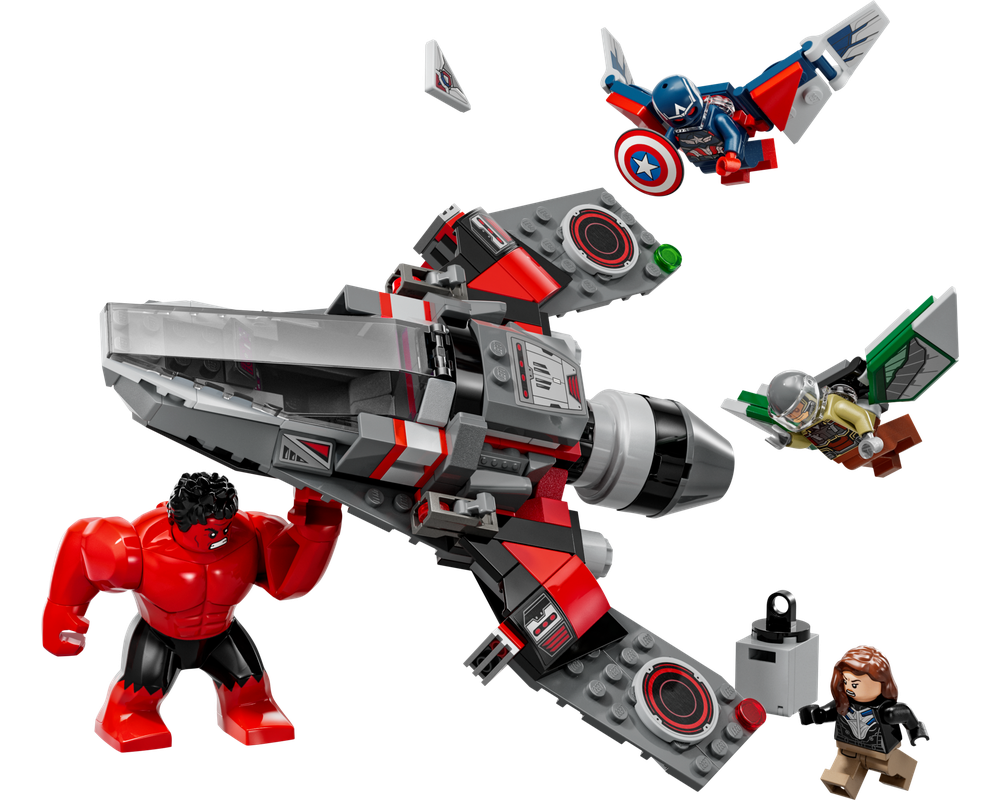 (専用)　ハンドメイド LEGO Set 76292-1 Captain America vs. Red Hulk Battle (2024 Super