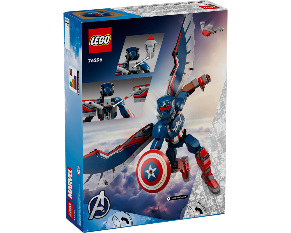 LEGO Set 76296-1 New Captain America Construction Figure (2024
