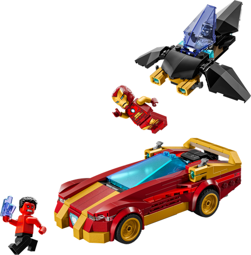 Iron Man Car & Black Panther vs. Red Hulk