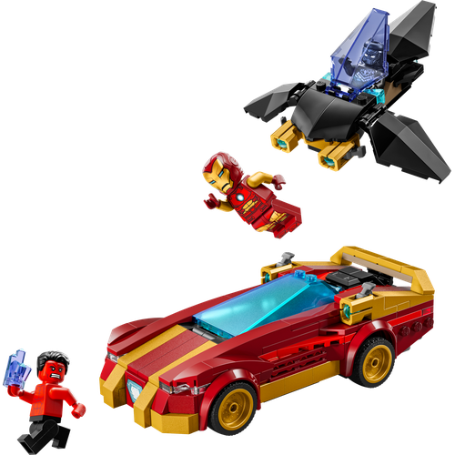 Iron Man Car & Black Panther vs. Red Hulk