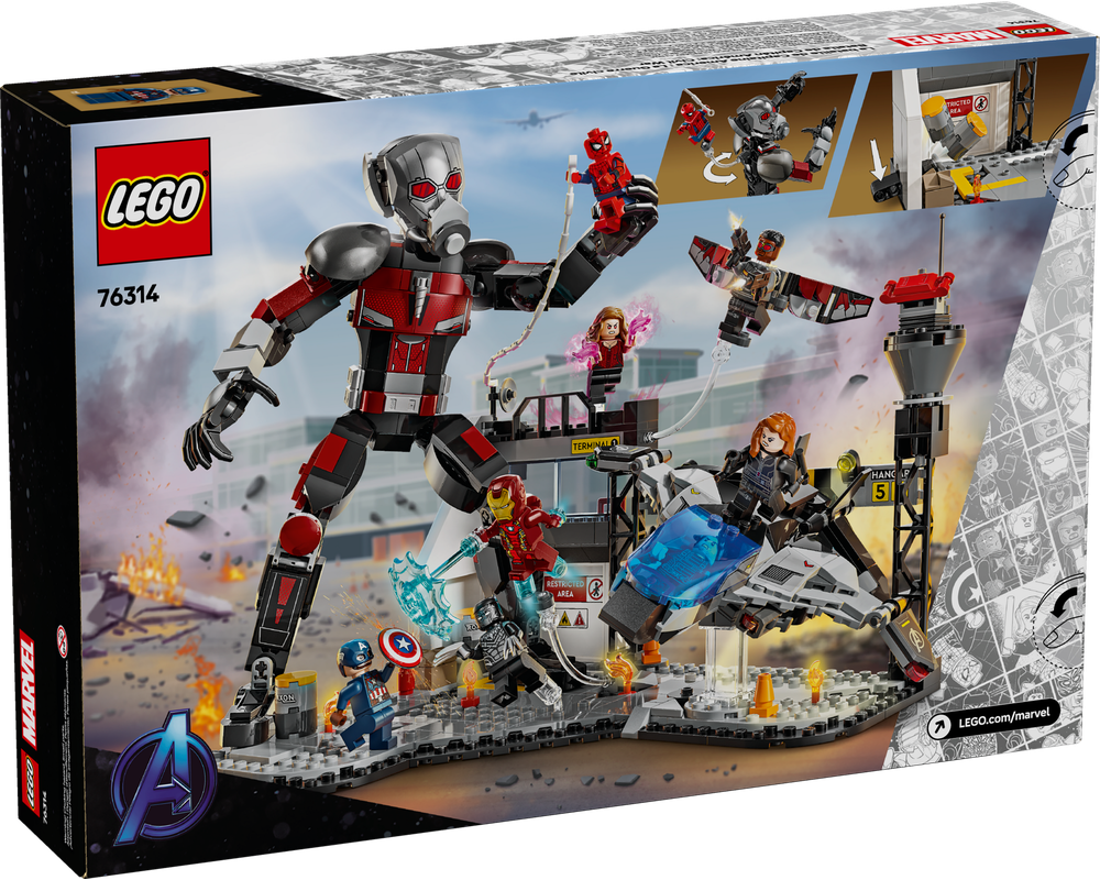 LEGO Set 76314-1 Captain America: Civil War Battle (2025 Super Heroes ...