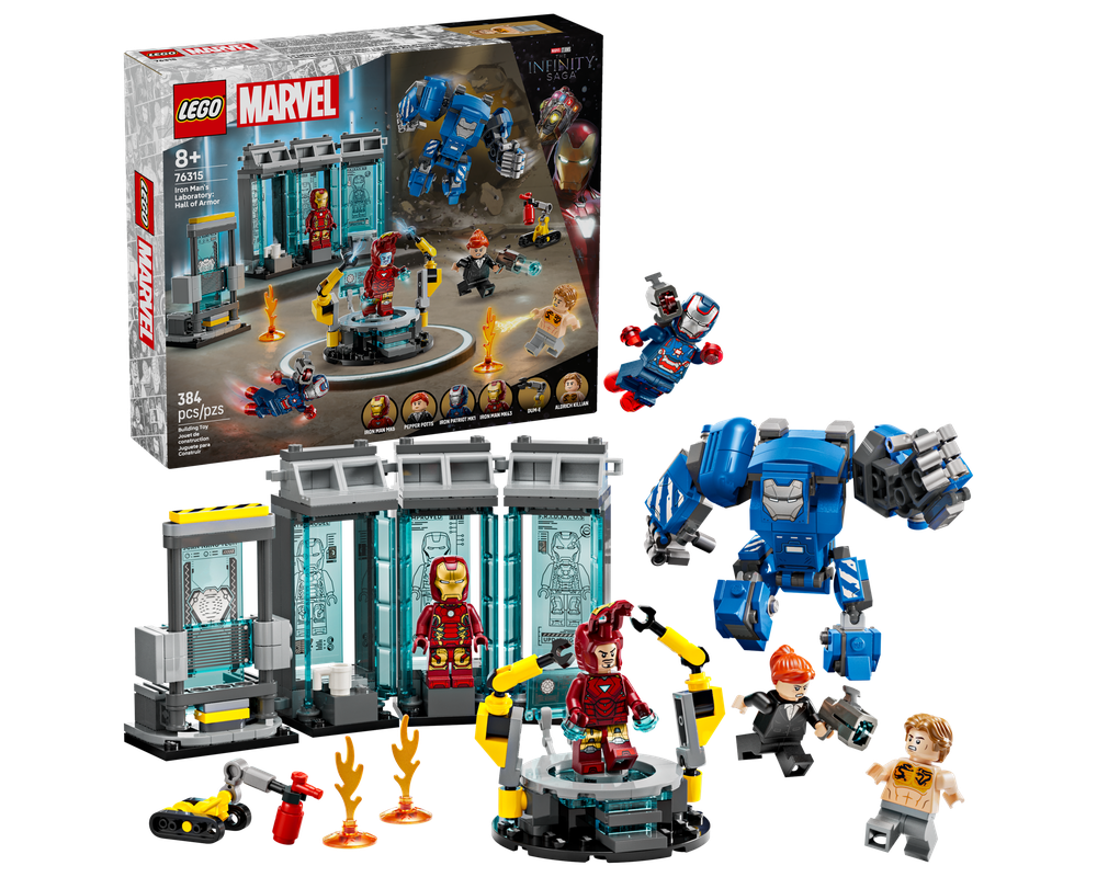 LEGO Set 76315-1 Iron Man's Laboratory: Hall of Armor (2025 Super