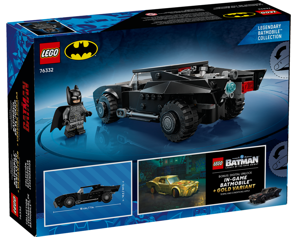 LEGO Set 76332-1 The Batman Batmobile (2026 Super Heroes DC > Batman ...
