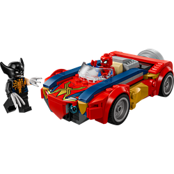 Spider-Man w samochodzie kontra zvenomowany Wolverine