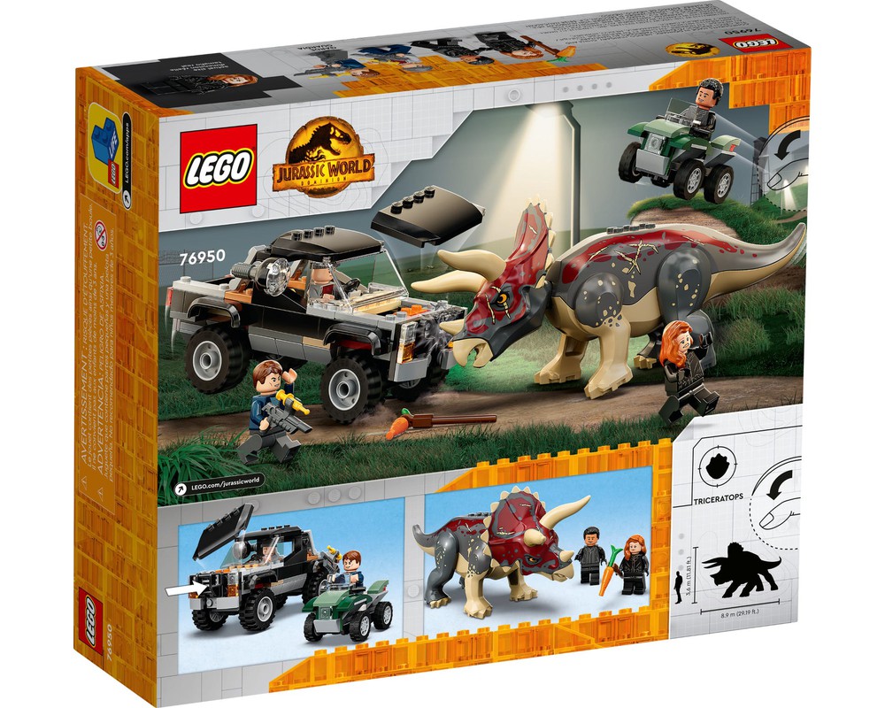 LEGO Set 76950-1 Triceratops Pickup Truck Ambush (2022 Jurassic World ...