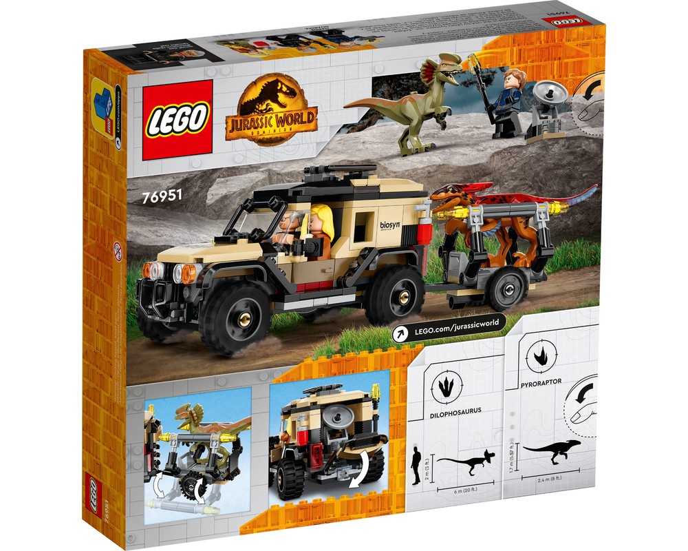 LEGO Set 76951-1 Pyroraptor & Dilophosaurus Transport (2022 Jurassic ...