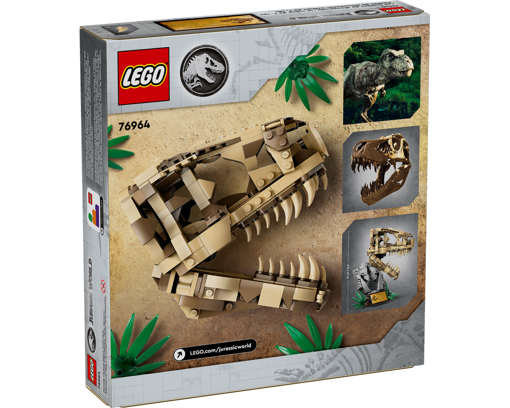 LEGO Set 76964-1 Dinosaur Fossils: T. rex Skull (2024 Jurassic World ...