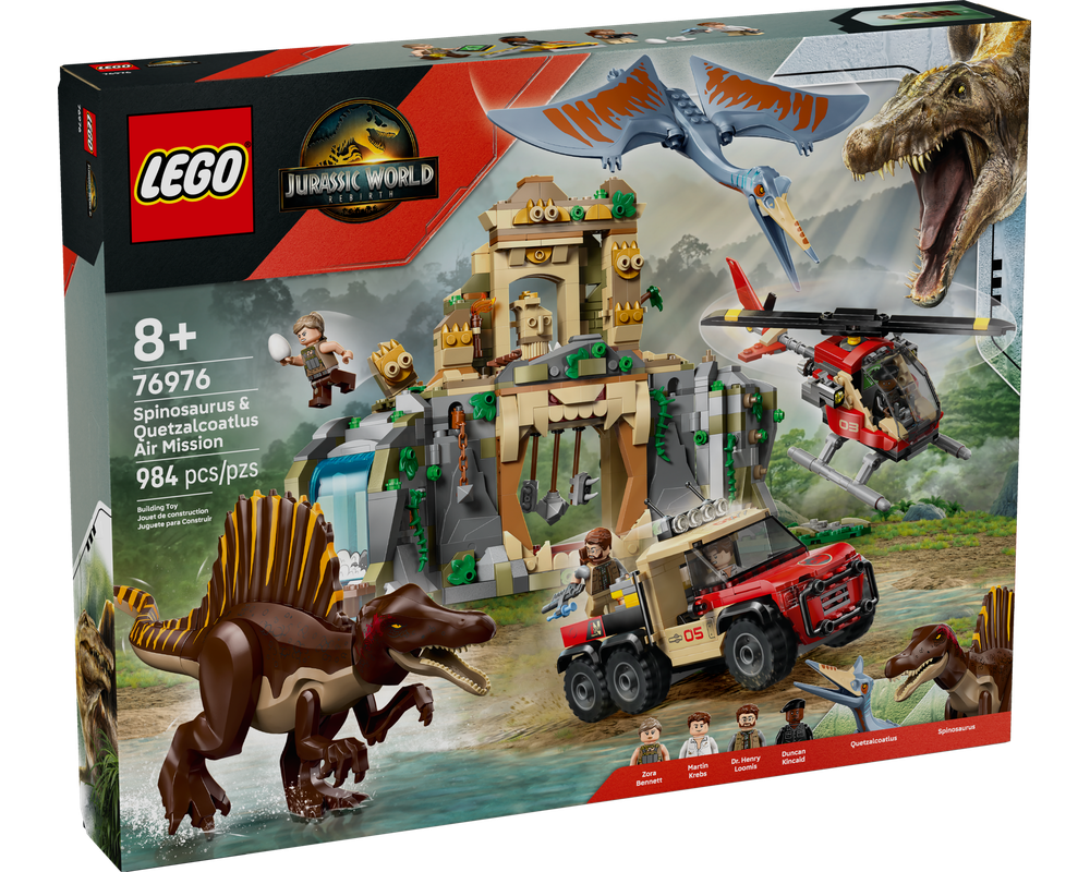 LEGO Set 76976-1 Spinosaurus & Quetzalcoatlus Air Mission (2025