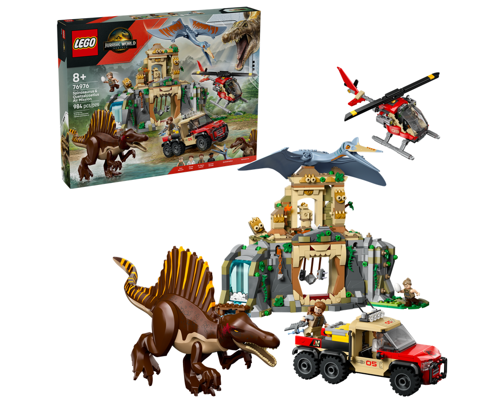 LEGO Set 76976-1 Spinosaurus & Quetzalcoatlus Air Mission (2025 ...