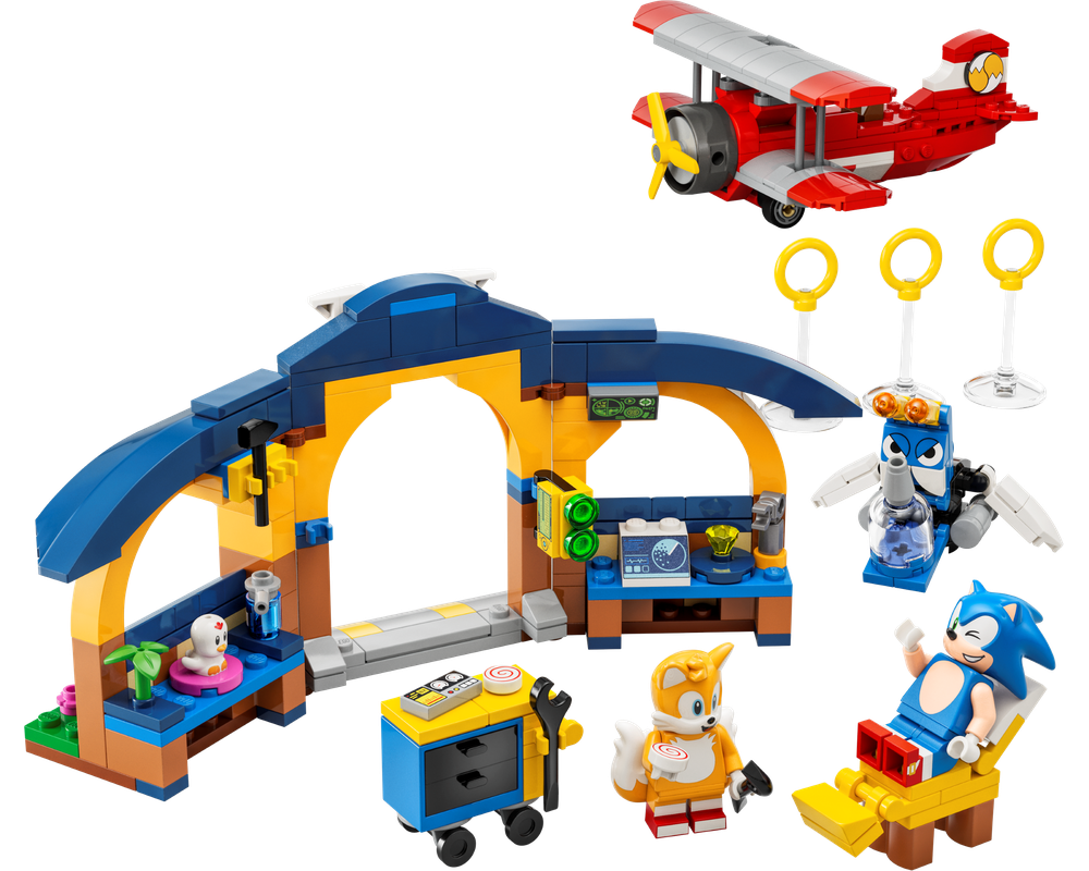 LEGO Set 76991-1 Tails' Workshop and Tornado Plane (2023 Sonic The