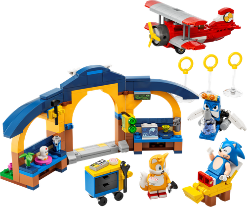 Tails' Workshop and Tornado Plane