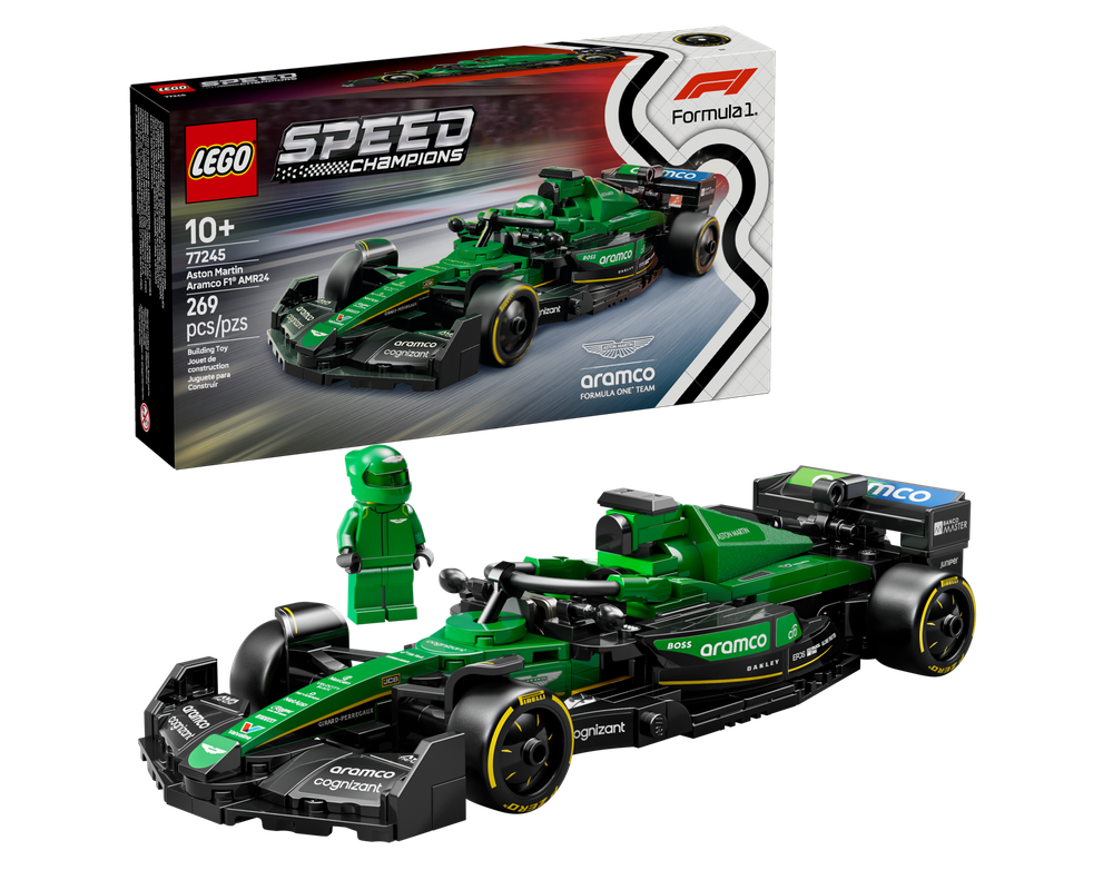 LEGO Set 77245-1 Aston Martin Aramco F1 AMR24 Race Car (2025 Speed ...