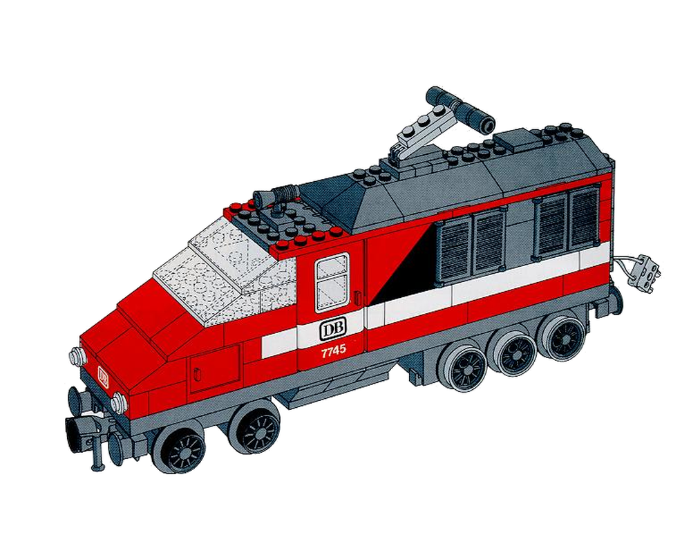LEGO Set 7745-1-s1 Front Car (1985 Train > 12V) | Rebrickable - Build ...