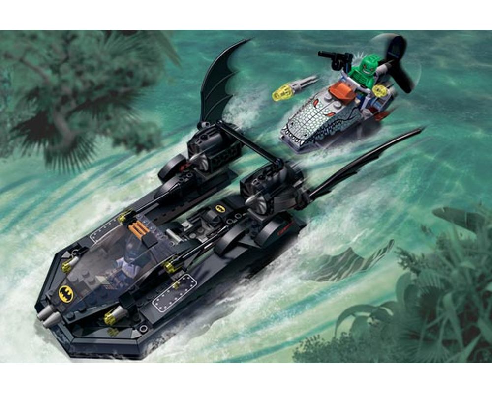 LEGO Set 7780-1 The Batboat: Hunt for Killer Croc (2006 Super
