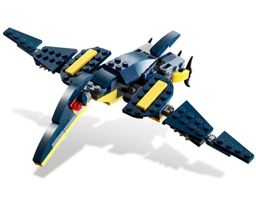 LEGO Set 77941 1 b2 Mighty Dinosaurs Pterodactyl Dark Blue Version 2021 Creator Creator 3 in 1 Rebrickable Build with LEGO