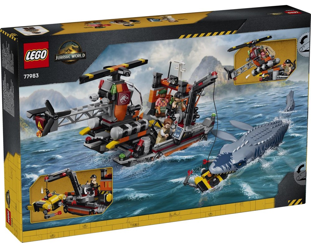 LEGO Set 77983-1 Mosasaurus Dinosaur Boat Attack (2026 Jurassic World ...