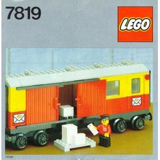 Postal Container Wagon Covered (set 7819-1)