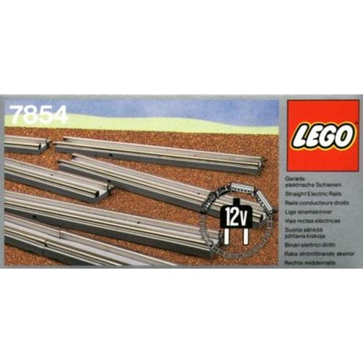 8 Straight Electric Rails Gray 12v
