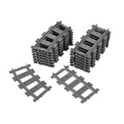 Straight and Curved Rails for RC Trains