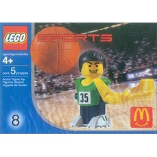 McDonald's Sports Set Number 8 - Green Basketball Player #35 (set 7918-1)