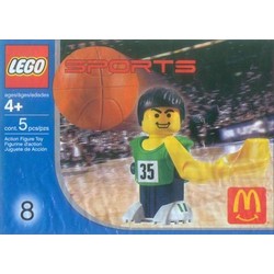 McDonald's Sports Set Number 8 - Green Basketball Player #35