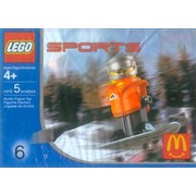 McDonald's Sports Set Number 6 - Orange Vest Snowboarder