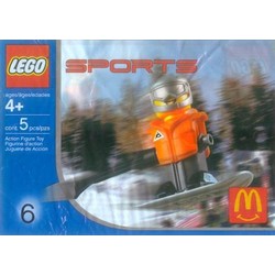 McDonald's Sports Set Number 6 - Orange Vest Snowboarder