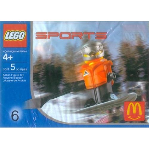 McDonald's Sports Set Number 6 - Orange Vest Snowboarder