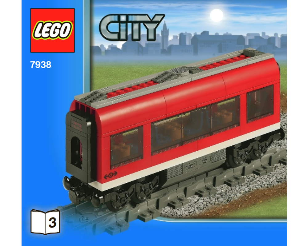 virkningsfuldhed Integration årsag LEGO Set 7938-1-s3 Red Passenger Train Carriage (2010 City > Trains) |  Rebrickable - Build with LEGO