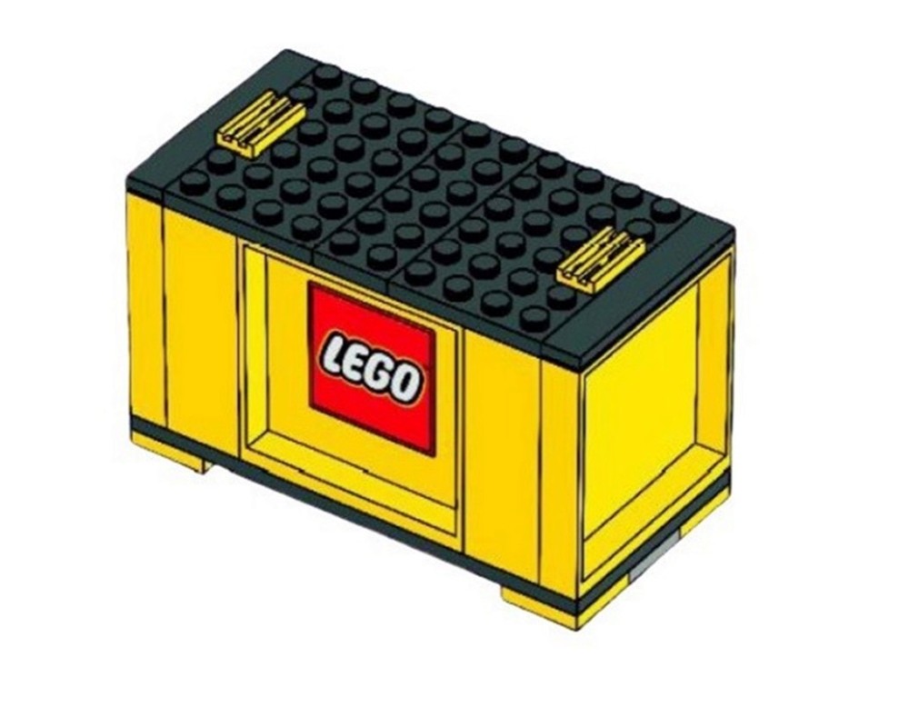 LEGO Set 79391s4 Container Lorry Container (2010 City > Trains) Rebrickable Build with LEGO