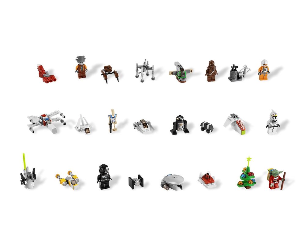 LEGO Set 7958-1 Star Advent Calendar 2011 Seasonal > Advent > Star Wars) | Rebrickable Build LEGO