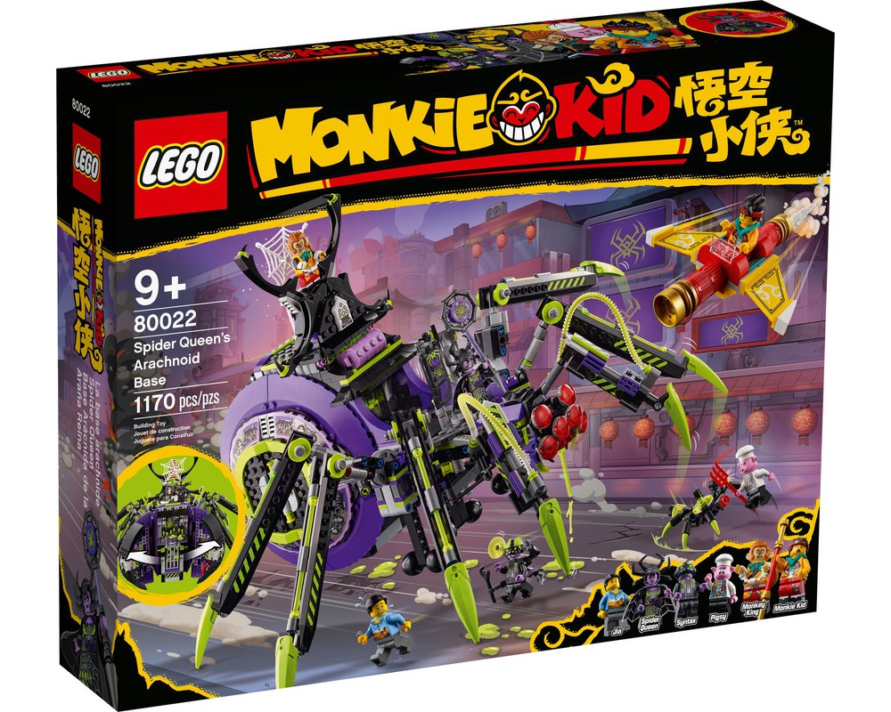 LEGO Set 80022-1 Spider Queen's Arachnoid Base (2021 Monkie Kid