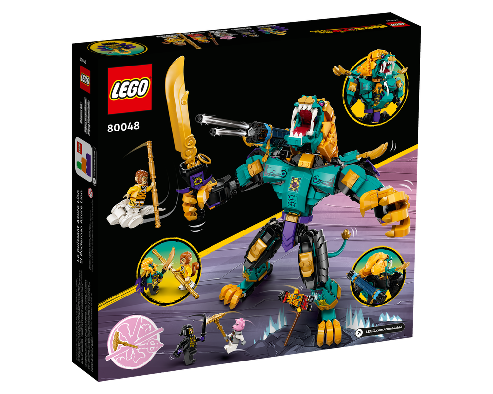 LEGO Set 80048-1 The Mighty Azure Lion (2023 Monkie Kid) | Rebrickable ...