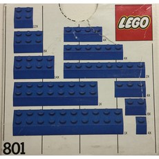Extra Bricks Blue (set 801-2)