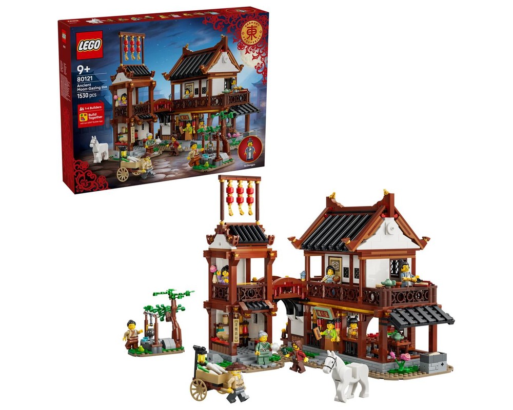 LEGO Set 80121-1 Ancient Moon-Gazing Inn (2026 Chinese Traditional ...