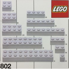 Extra Bricks White (set 802-2)