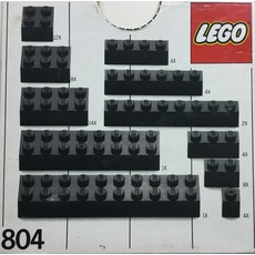Extra Bricks Black (set 804-1)