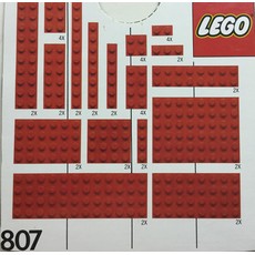 Extra Plates Red (set 807-1)